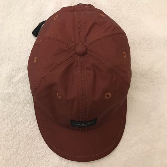 Rag & Bone of New York Adjustable Maroon Cap - Picture 9 of 14